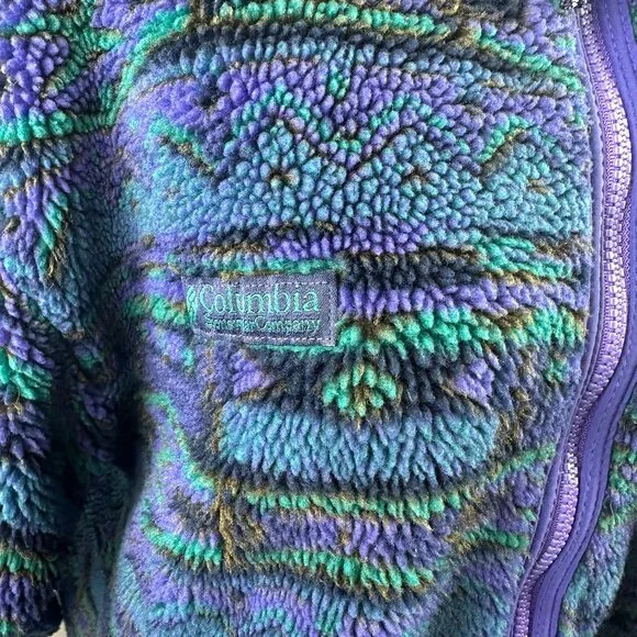 Vintage Columbia 90s Style Glacial Zip Fleece Jacket - Picture 4 of 15